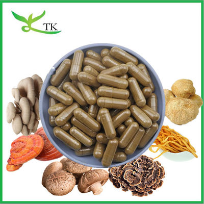 Bulk Leeuwenmane Cordyceps Kalkoen Staart Maitake Reishi Chaga Champignon Extract Poeder Capsules
