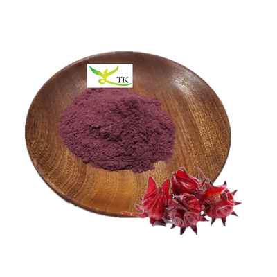 Natuurlijke kleurstof voor voedingsmiddelen Roselle bloempoeder Roselle extract poeder 10% anthocyanidinen